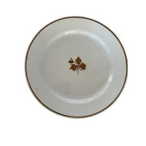 Royal Ironstone China Alfred Meakin England Plate Copper Tea Leaf PatternAntique
